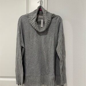 Soft Surroundings Gray Cowl Neck Sweater